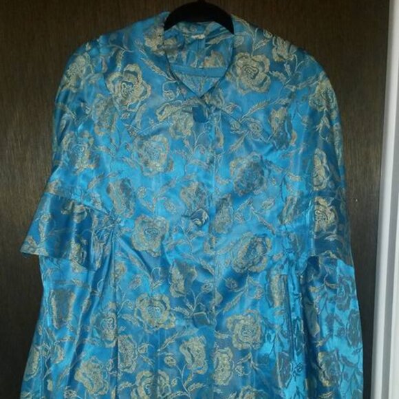Vintage 1960's Cocktail Dress and Cape size 9 - Picture 1 of 12